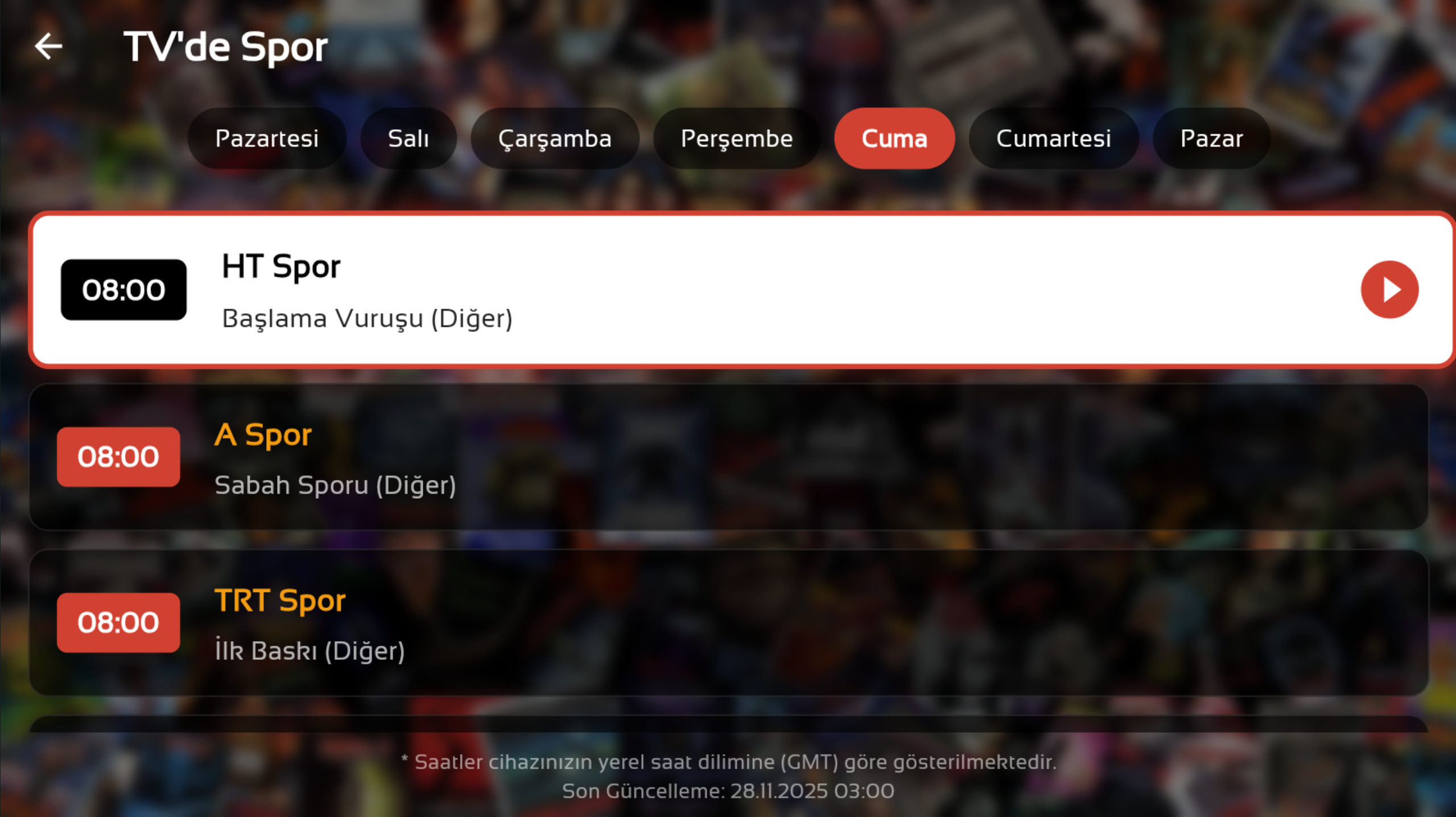 TV'de Spor Rehberi